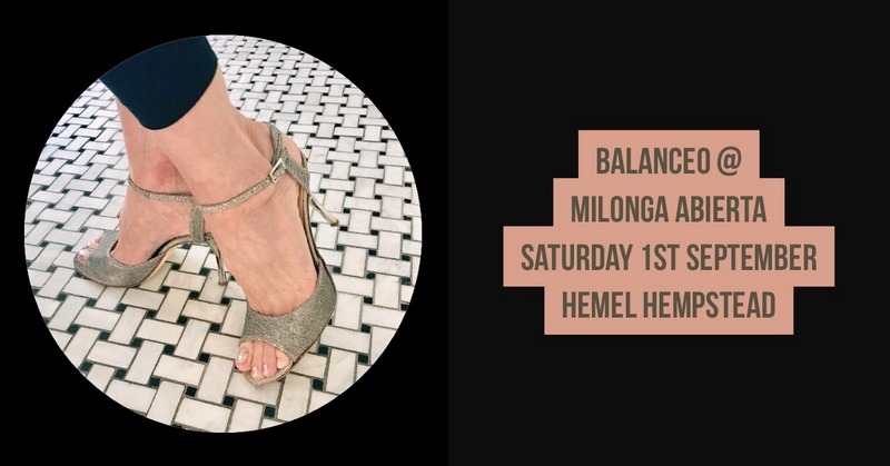 Balanceo Pop up Shop @ Milonga Abierta, Hemel Hempstead, 1st September