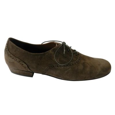 Classico in Chocolate Brown Suede - Split Sole