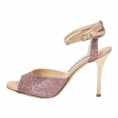 Iris Double Strap Pink  Party Glitter