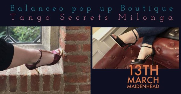 Balanceo pop up boutique @ Tango Secrets Maidenhead 13th March