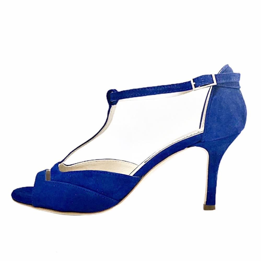 Marlene Persian Blue Glossy Leather