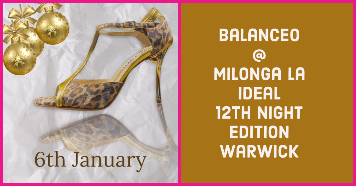 Balanceo pop up shop @ Milonga “La Ideal” 6th January, Warwick