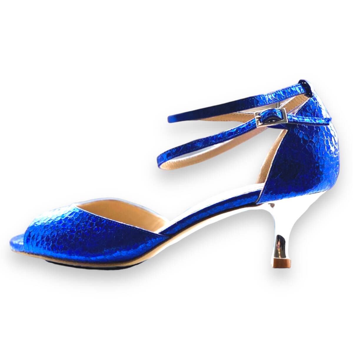 Isabel ds Blue glitter Leather