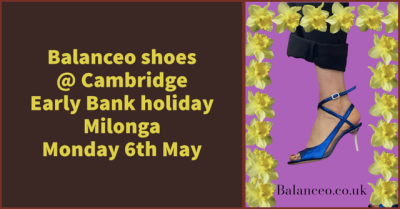 Balanceo Pop Up Shop @ Cambridge Camtango Bank Holiday Milonga 5th May