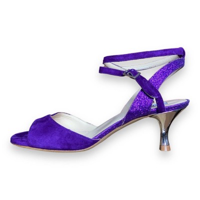 Maia ds Deep Purple Suede and Glitter