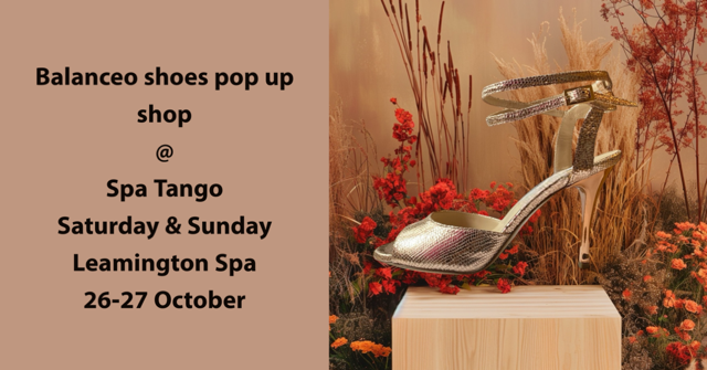 Balanceo Pop Up Shop @ Tango Spa Saturday & Sunday 26-27 October