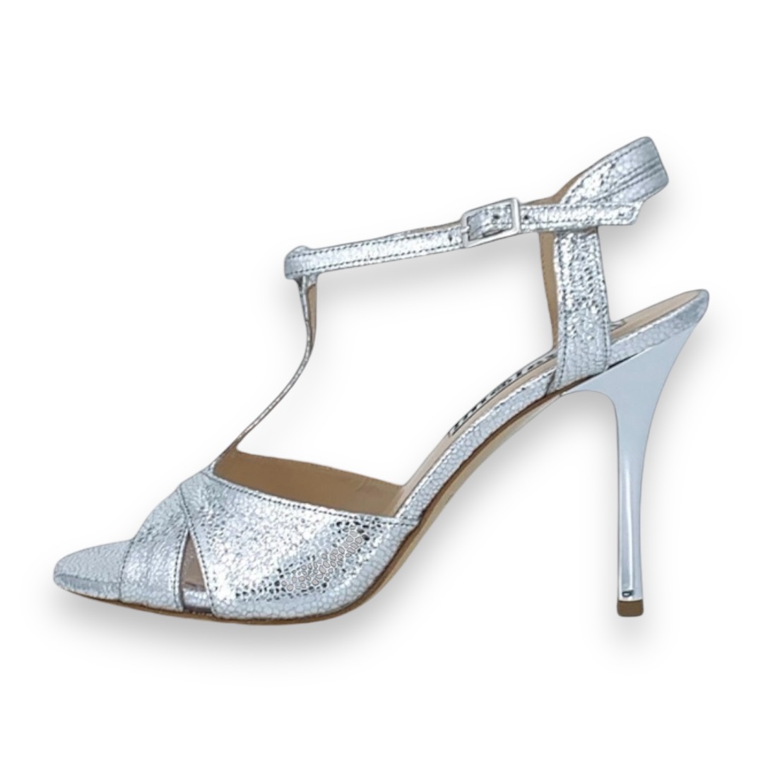 Maleva Silver Allure Metallic Leather